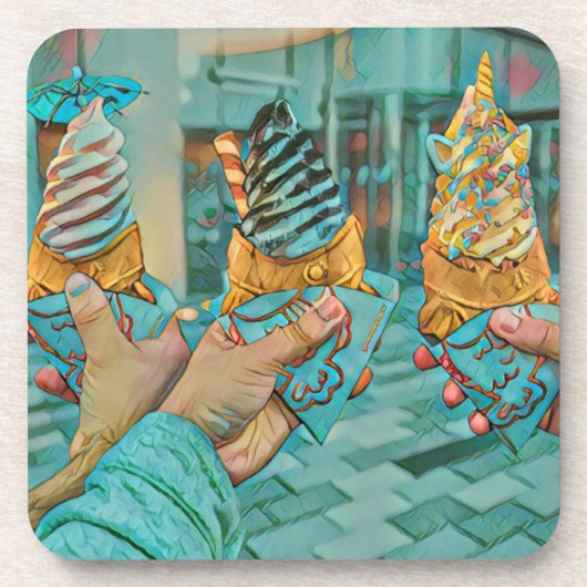 チョコレートアイスクリーム コースター (正面)