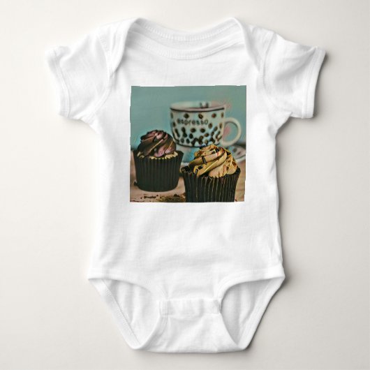 チョコレートアイスクリーム ベビーボディスーツ (正面)