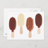 チョコレートアイスクリーム ポストカード (正面/裏面)