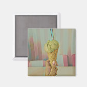 チョコレートアイスクリーム マグネット (正面/裏面)