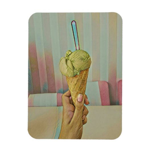 チョコレートアイスクリーム マグネット (縦)