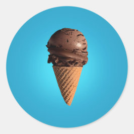 チョコレートアイスクリーム ラウンドシール