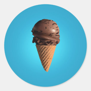 チョコレートアイスクリーム ラウンドシール