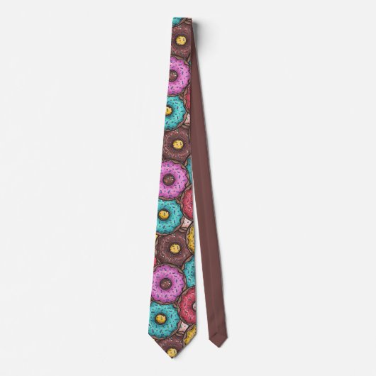 チョコレートアイスティングルドーナッツネックタイ ネクタイ (正面)