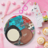 チョコレートアイテム ペーパープレート (パーティー)