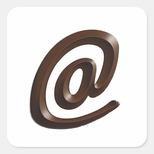 チョコレートアットキャラクターシール スクエアシール (正面)