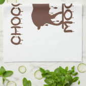 チョコレートアメリカヘラジカ キッチンタオル (折り畳み)