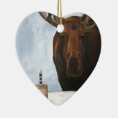 チョコレートアメリカヘラジカ セラミックオーナメント (右)