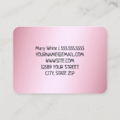 🍓チョコレートイチゴがスイーツに浸した 名刺 (裏面)