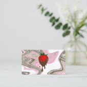 チョコレートイチゴが渦巻く名刺 名刺 (スタンド正面)