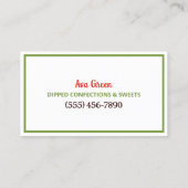 チョコレートイチゴカスタムQR 名刺 (裏面)