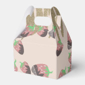 チョコレートイチゴフェイクグリッターベビーシャワー フェイバーボックス (裏面サイド)