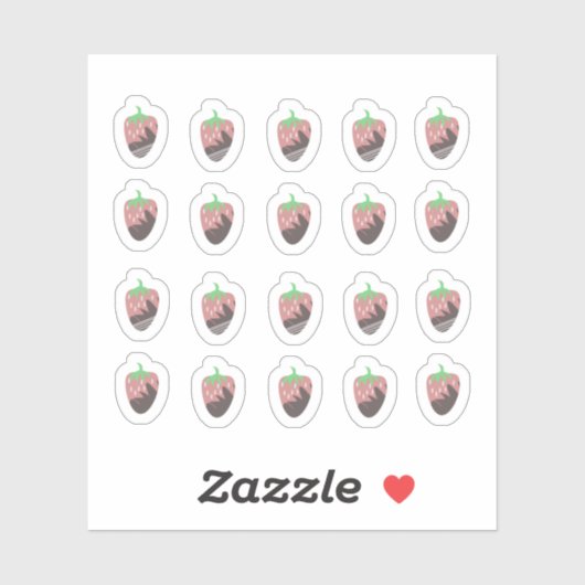 チョコレートイチゴプランナーシール シール (シート)