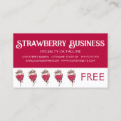 チョコレートイチゴロイヤリティパンチカード ロイヤリティカード (裏面)