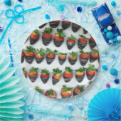 チョコレートイチゴ ペーパープレート (パーティー)