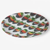 チョコレートイチゴ ペーパープレート (アングル)