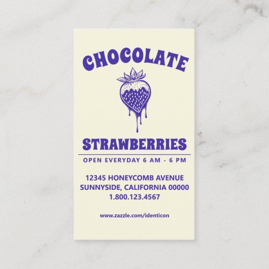 チョコレートイチゴ 名刺 (裏面)
