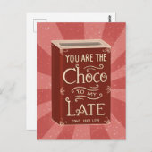チョコレートイラストレーションヴィンテージはがき ポストカード (正面/裏面)