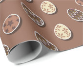 チョコレートイースターエッグズホリデーラッピング紙 ラッピングペーパー (ロールコーナー)