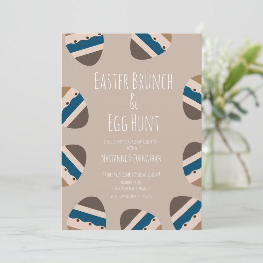 チョコレートイースターエッグブルンチエッグ狩り 招待状 (スタンド正面)