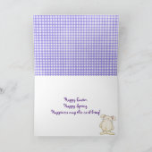 チョコレートイースターバニおもしろいー シーズンカード (内部)