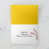 チョコレートイースターバニーオンジンガム シーズンカード (内部)