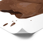 チョコレートイースターバニーラビットお尻イタル ポスター (角)