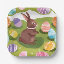 チョコレートイースターバニー | キュート春パステルエッグ