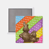 チョコレートイースターバニー マグネット (正面/裏面)