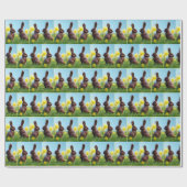 チョコレートイースターバニー ラッピングペーパー (フラット)