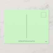 チョコレートイースターバニー、雛、卵、ゼリー豆 シーズンポストカード (裏面)