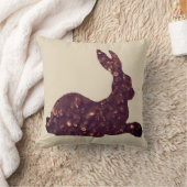 チョコレートイースターラビットスロークッション41 x 41 cm クッション (ブランケット)