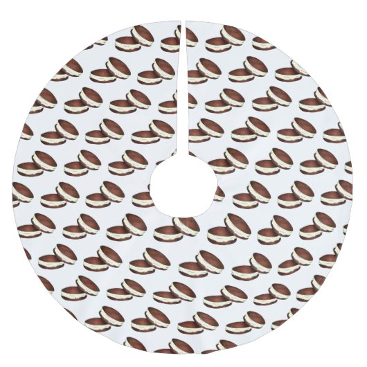 チョコレートウィーピーパイデザートPAオランダメインフード ブラッシュドポリエステルツリースカート (正面)