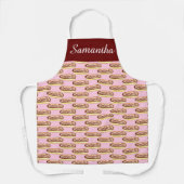 チョコレートウォーターカラーエクラールドーナツ エプロン (正面)