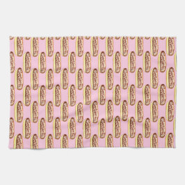 チョコレートウォーターカラーエクラールドーナツ キッチンタオル