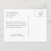 チョコレートウォーター結婚カラーフローラ ポストカード (裏面)