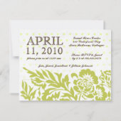 チョコレートウサギの招待状 招待状 (裏面)