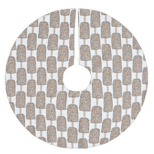 チョコレートエクラアイスクリームポップシクルジャンクフード ブラッシュドポリエステルツリースカート