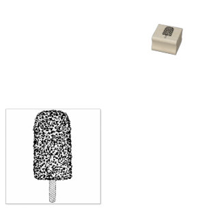 チョコレートエクレイアイスクリームポスシクルポップ・アートのスタンプ ラバースタンプ