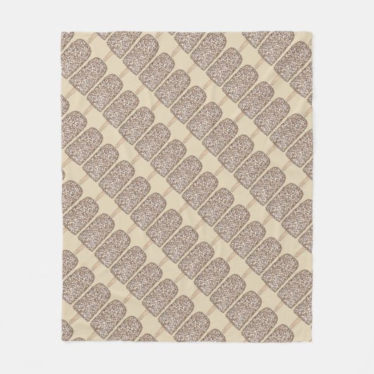 チョコレートエクレイアイスクリームポピュシラルブランクレット フリースブランケット (正面)