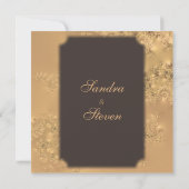 チョコレートエレガンス結婚式招待状 招待状 (裏面)