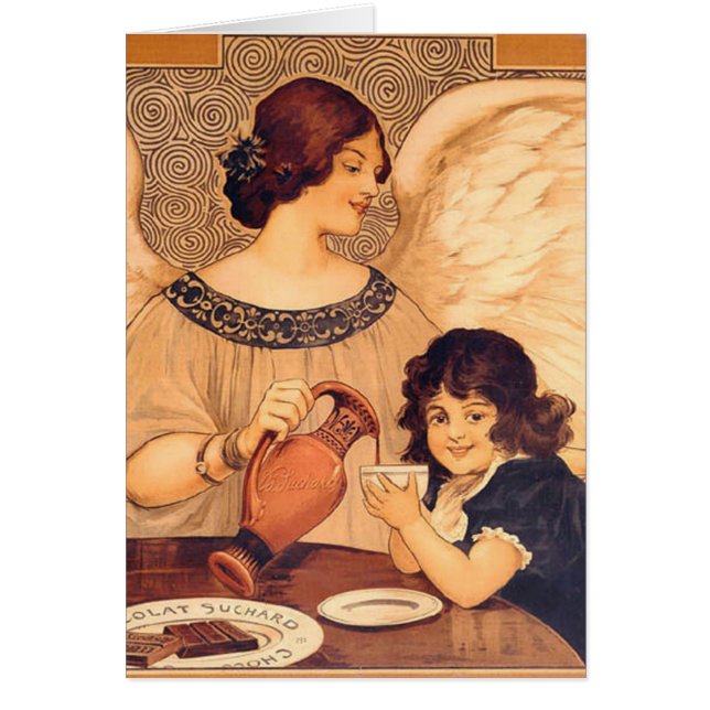 チョコレートエンジェルフランスのアンティーク (正面)