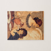 チョコレートエンジェルフランスのアンティーク ジグソーパズル (横)