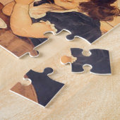 チョコレートエンジェルフランスのアンティーク ジグソーパズル (側面)