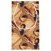 チョコレートエンジェルフランスのアンティーク スモールペーパーバッグ (裏面)