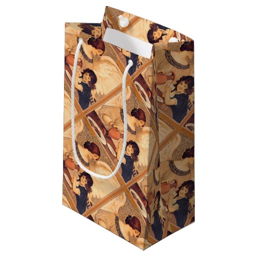 チョコレートエンジェルフランスのアンティーク スモールペーパーバッグ (正面アングル)