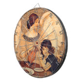 チョコレートエンジェルフランスのアンティーク ダーツボード (正面右)