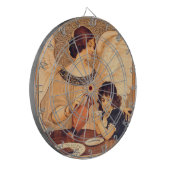 チョコレートエンジェルフランスのアンティーク ダーツボード (正面左)