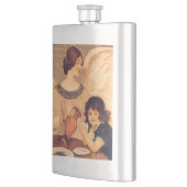 チョコレートエンジェルフランスのアンティーク フラスク (左)