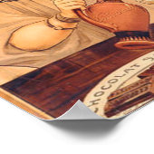 チョコレートエンジェルフランスのアンティーク ポスター (角)